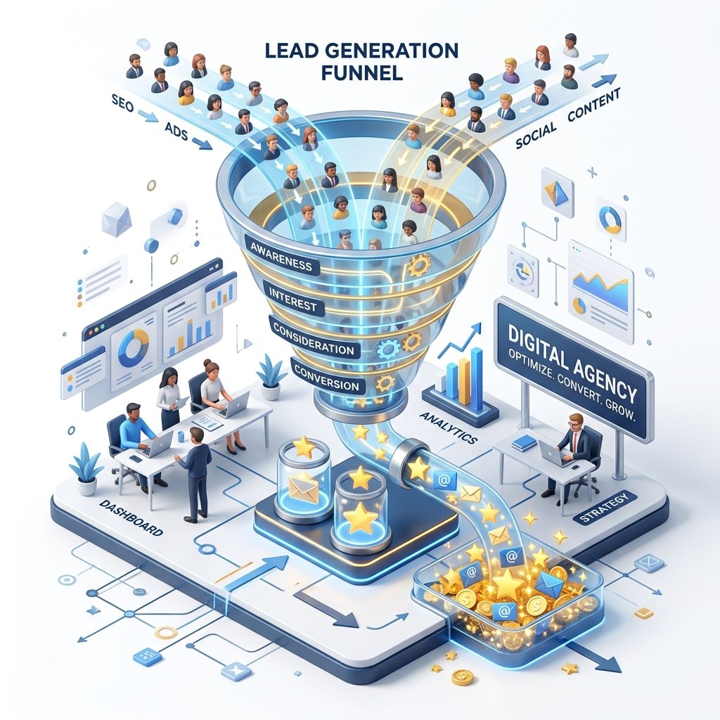 Lead Generation Services Mockup