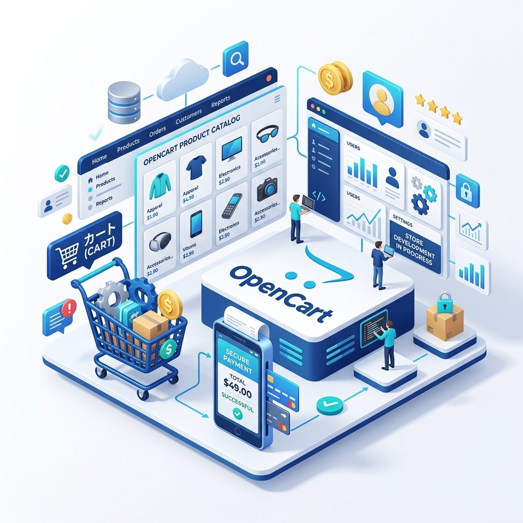 OpenCart Website Development Mockup
